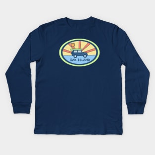 Oak Island Beach Days Kids Long Sleeve T-Shirt